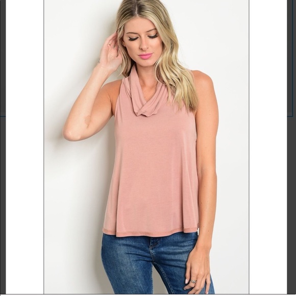 Trindy Clozet Boutique Tops - New Listing Mauve Cowl Neck Top